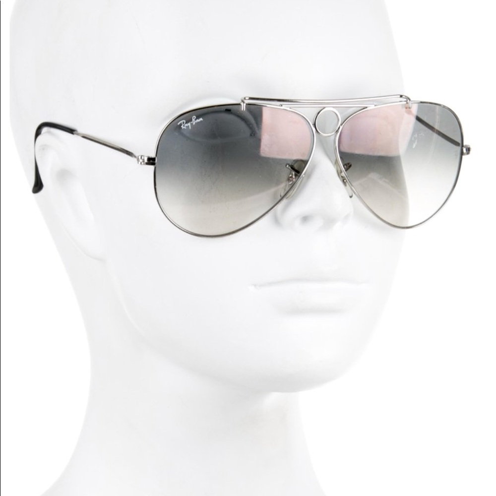 Exclusive Ray ban Silver Smoke Gray Sunglasses